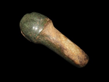 5 1/4" X 2" Pre-Columbian Jadeite Phallic Effigy, found in Mexico