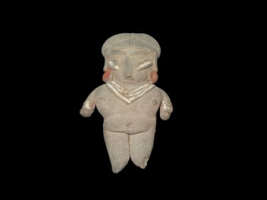 3" X 1 3/4" Pre-Columbian ceramic female figurine, often referred to as a Tlatilco "pretty lady,"