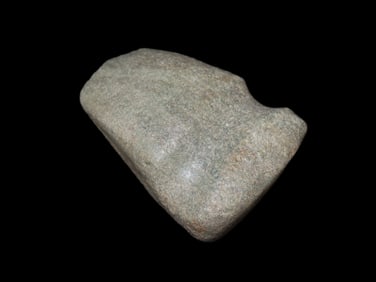 4 7/8"-3 1/8" 3/4 Grooved Axe Stripped Green Quartzite Knox Co Ohio