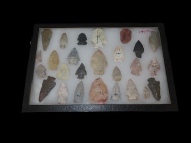 12 3/8" X 8 3/8" Frame of Arrowheads