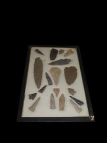 12 3/16" X 8 3/16" Frame of Arrowheads