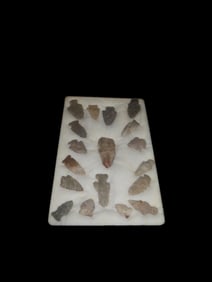 12 1/4" X 8 1/4" Frame of Arrowheads