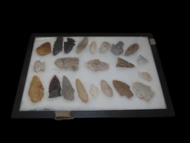 12 1/4" X 8 1/4" Frame of Arrowheads