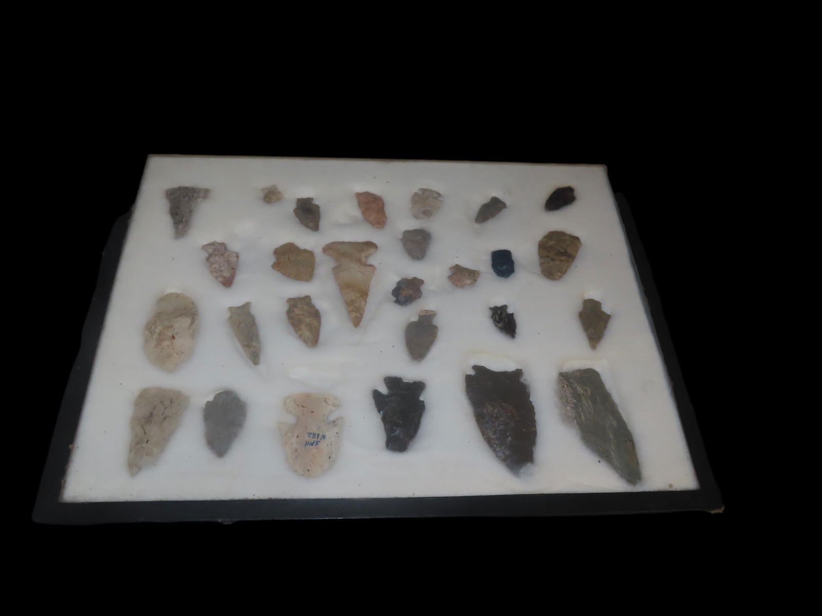 16 1/4" X 12 1/4" Frame of Arrowheads (1 of 7)