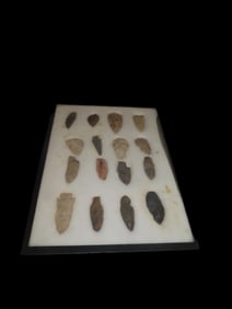 16 1/4" X 12 1/4" Frame of Arrowheads
