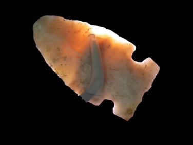 2 1/8" X 1 3/16" X 1/4" Godar, Grey Chert,