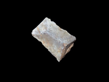 7/8" X 5/8" X 7/32" Gun Flint, Grey-Black Flint, Found in Doniphan Co KS