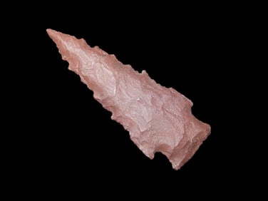 2 1/4" X 13/16" X 7/32" Cochise Point, Rust Colored Chert, Found NW of Tuscon AZ