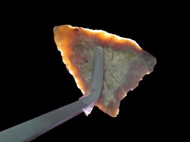 1 7/8" X 1 1/4" Quartzite Triple T Point, Found Near Snowflake Arizona