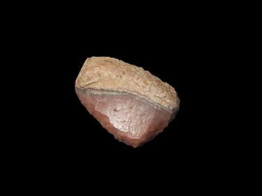 1 1/16" X 13/16" Mandan Thumb Scrapper, Found Near Bluff City Kansas