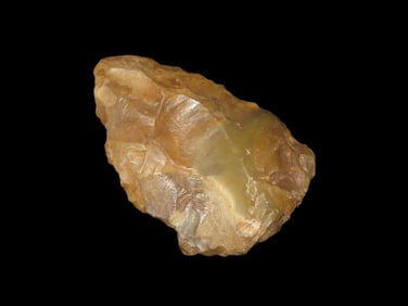 2 3/4" X 1 1/4" Levallois Flake Trigonal Hand Axe Paleolithic Preform, Found at Seward's Boston Rd P