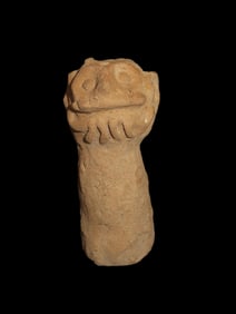 4 13/16" X 2 1/8" Pre-Columbian Taíno pottery adorno or a similar  anthropomorphic ceramic figure