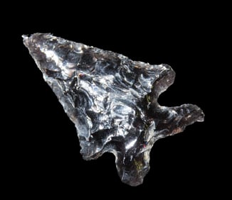 1 3/8" Elko Eared, found in Lake Co., Oregon, Ex Lee Schexnaydre Collection