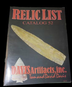 2005 Davis Artifacts "Relic List Catalog 52", Tom and David Davis