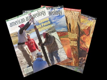 Lot of 4 Issues of American Archaeology Magazines, 2016
