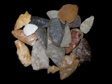 Group of Arrowheads, found in Northern Minnesota