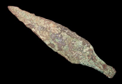 3 7/8" Copper Arrowhead,  found in Northern Minnesota