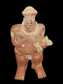 20" Tall Pre-Columbian Jalisco Style Human Effigy Figure, Solid, Mexico, #RK-P79