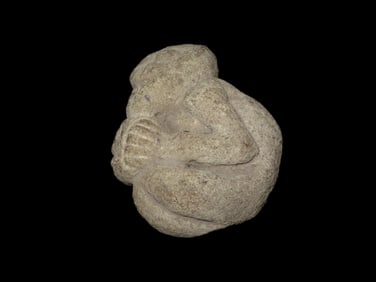 6 1/4" Chavin Human Effigy Statue, Peru, Motley COA, Very Detailed Example