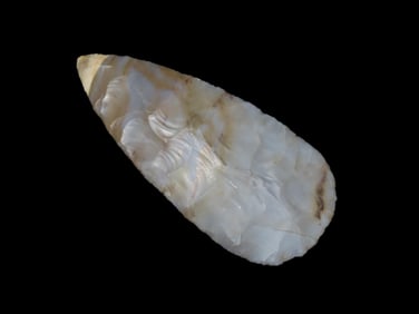 Incredible 4 3/4" Flint Ridge Leaf Blade, Ohio. Amazing Color