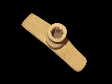 Outstanding Hopewell Platform Pipe, Motely COA, Brown County Illinois, Ex Judge Stone, Tommy Beutell