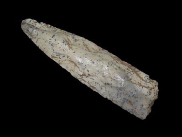 Colorful 4 1/2" Square Base Knife, St. Charles County Missouri, Found by Ron Knowles