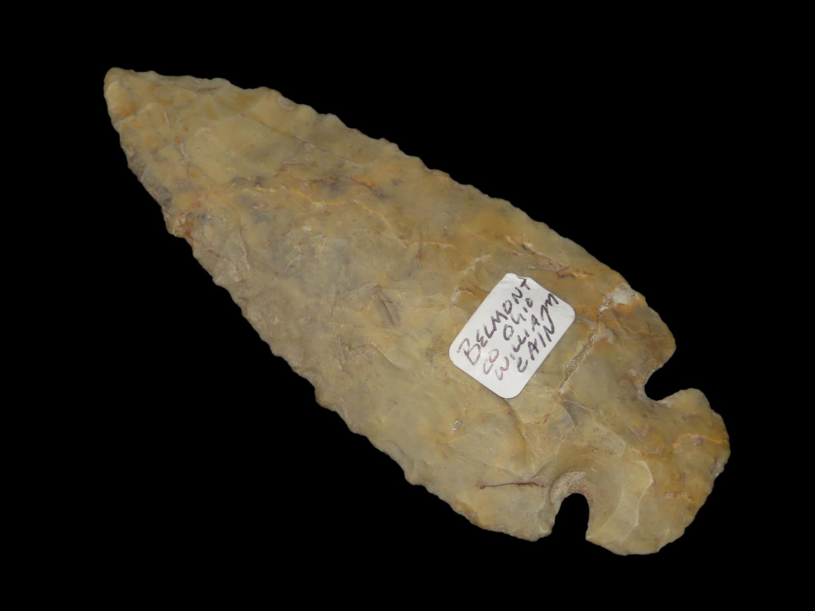 4 5/8" Flint Ridge Dovetail, Belmont County Ohio, ex William Cain Collection (1 of 7)