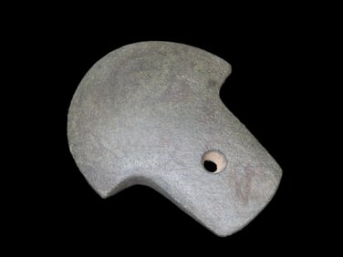 2 7/8" Drilled Spatulate Pendant, Motley COA, Bartow County Georgia