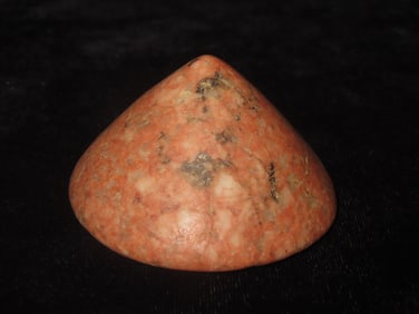 2 1/2" Hopewell Cone, Motley COA, Ross County Ohio, Very Colorful Example with Great Polish