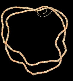 32" Long Strand of Drilled Stone Beads, Hohokam, Arizona