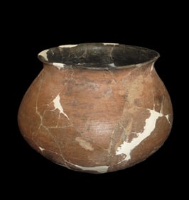 12 1/2" X 9" Native American Zuni Plainware Olla / Pot / Bowl, Found by J. Dunlap in New Mexico in