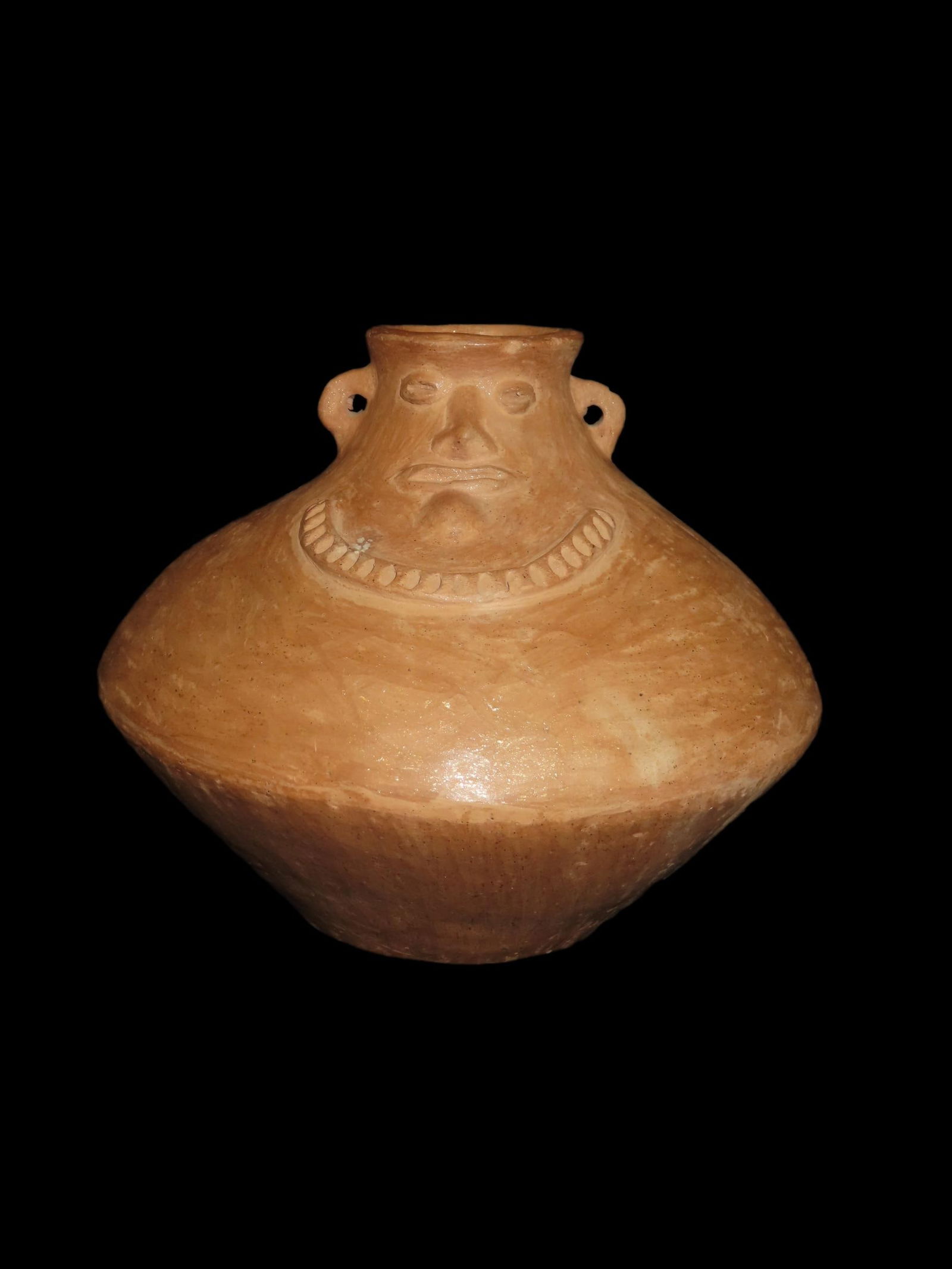 7" Pre-Columbian Taino Style Human Effigy Pottery Vessel, Solid, Dominican Republic, #RK-P28 (1 of 10)