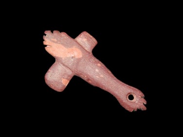 Rare Catlinite Monolithic Axe Effigy Pendant, Motley COA, Ballard County Kentucky