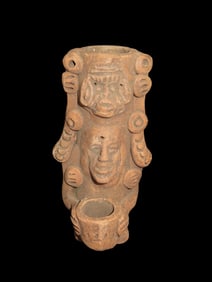 5 1/4" Pre-Columbian Aztec Style Human Effigy Figure, Solid, Mexico, #RK-P16