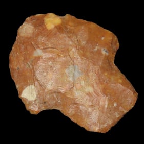 Colorful Conglomerate Hopewell Blunt / Stunner / Hafted Scraper found in St Charles County Missouri