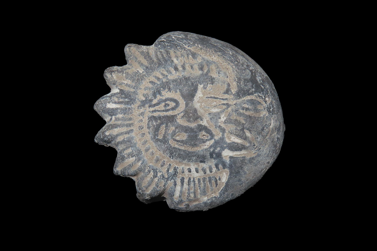 Pre-Columbian Pottery Face / Head from Mexico: Pre-Columbian Pottery Face / Head from Mexico