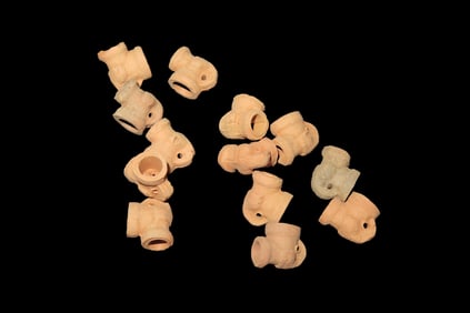 Lot of 13 Vintage Small Clay Pipes