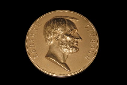 Vintage Large 3" Abraham Lincoln Peace Medal