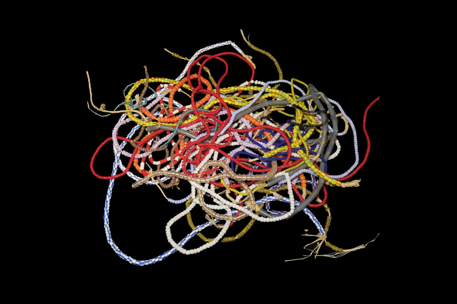 Large Lot of Trade Bead Necklaces: Large Lot of Trade Bead Necklaces