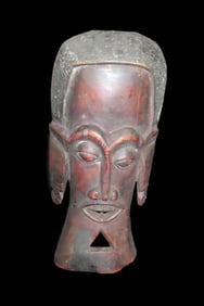 Vintage African Carved Wooden Mask
