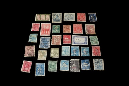 Lot of 31 Vintage Antique Stamps