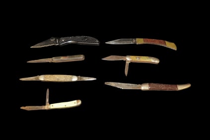 Lot of 7 Vintage Pocket Knives, Knife