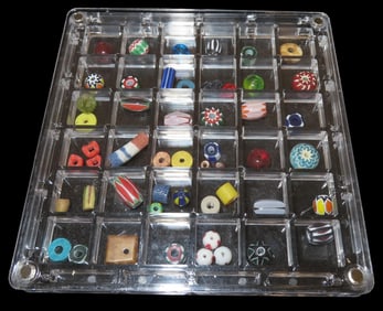 Frame of Colorful Trade Beads