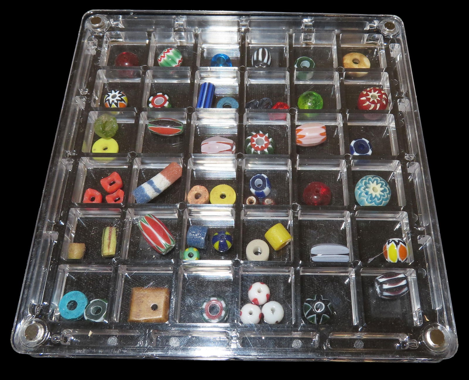 Frame of Colorful Trade Beads: Frame of Colorful Trade Beads