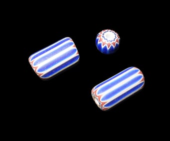 3 Amazing Chevron Beads found by Ron Knowles in the St Louis Area