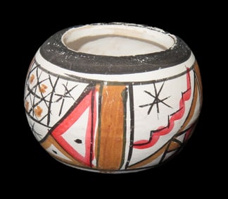 Vintage Acoma Pueblo Southwest Indian Pot, Native American Indian Pottery