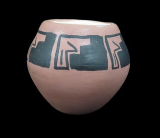 Vintage Acoma Pueblo Southwest Indian Pot, Native American Indian Pottery