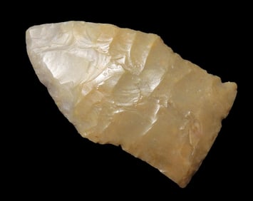 Nice High Plains Scottsbluff / Eared Eden with Modern Tip Rechipping, Great Example