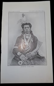 Lot of 5 Original 1906 Indian Prints, Pictures, Images.