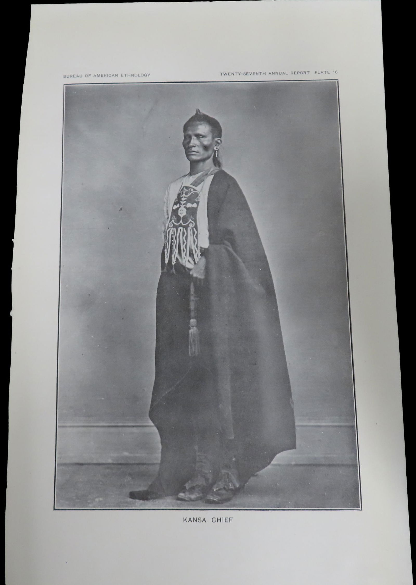 Lot of 3 Original 1906 Indian Prints, Pictures, Images. Standing Bear, Osage, Indian Chief (1 of 4)